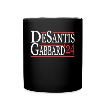Ron Desantis Tulsi Gabbard 2024 - Tasse einfarbig - Schwarz - Vorne