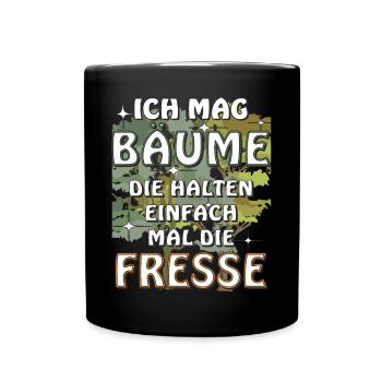 ICH MAG BÄUME - Tasse einfarbig - Schwarz - Vorne
