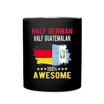 Moitié allemand Moitié Guatémaltèques - Mug uni - noir - Devant