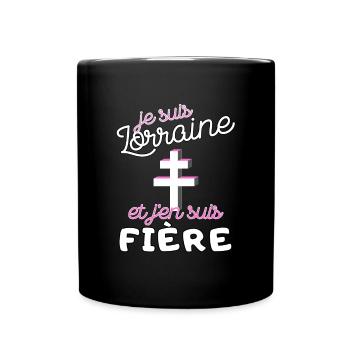 Cadeau Femme Lorraine Noel Anniversaire - Mug uni - noir - Devant