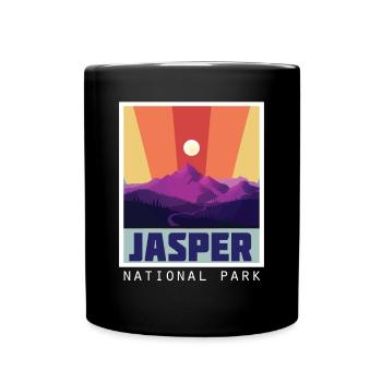 Parc national Jasper Icefields Parkway Canada Alber - Mug uni - noir - Devant