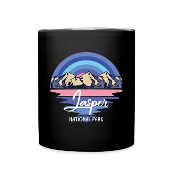 Jasper Canada National Park Icefields Wasserfallbe - Tasse einfarbig - Schwarz - Vorne
