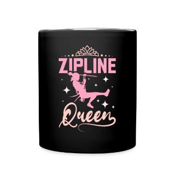 Reine de la tyrolienne - Mug uni - noir - Devant