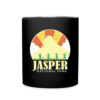 Canada National Park Jasper Alberta Souvenir Icefi - Full Colour Mug - black - Front