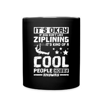 La tyrolienne est un passe-temps cool pour les gens - Mug uni - noir - Devant