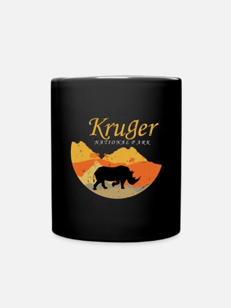 Rhino Africa Krüger Nationalpark Safari Big Five S - Tasse einfarbig - Schwarz