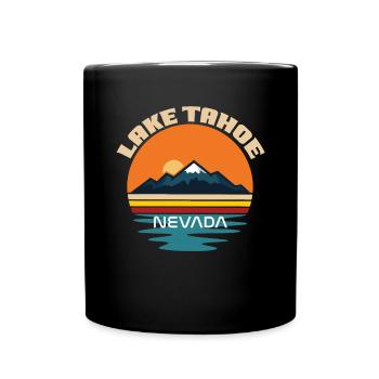 Lake Tahoe Wildlife Camping Wandern Naturberge - Tasse einfarbig - Schwarz - Vorne