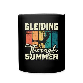 Gliding through summer zipline - Tasse einfarbig - Schwarz - Vorne