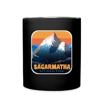 Sagarmatha Mountains National Park Everest Nepal T - Full Colour Mug - black - Front