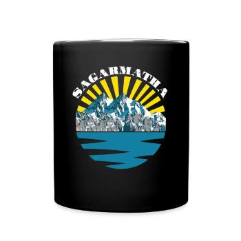 Everest National Park Sagarmatha in Tibet Nepal - Full Colour Mug - black - Front