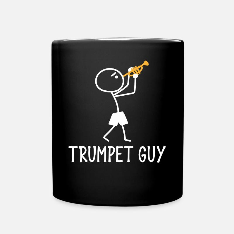 Trumpet Player - Tasse einfarbig - Schwarz
