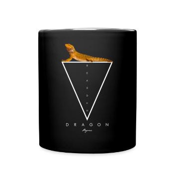 Bearded Dragon Modern Geometric - Full Colour Mug - black - Front