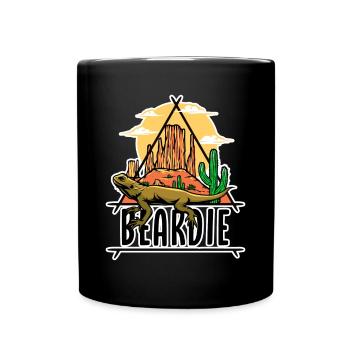 Bearded Dragon Owner Beardie Keeper - Full Colour Mug - black - Front