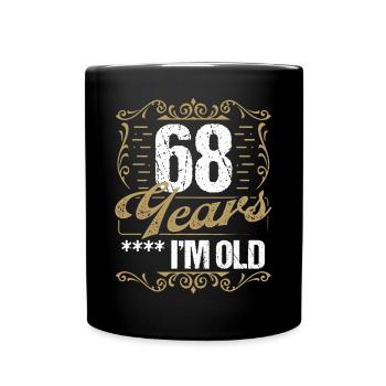 Sarcasme de 68 ans dans l’idée de l’humour vintage68 Ye - Mug uni - noir - Devant
