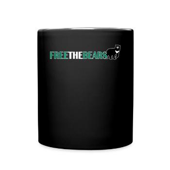 Free the Bears Panda Save Nature Wild Zoo Quote - Full Colour Mug - black - Front