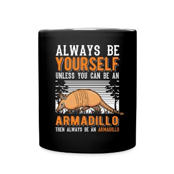 Armadillo Gift Armadillo - Full Colour Mug - black - Front