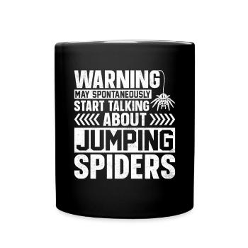 Haustiersammlungen Lifestyle Exotische Springspinn - Tasse einfarbig - Schwarz - Vorne