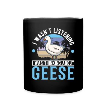Geese Goose Breeder Goose - Full Colour Mug - black - Front
