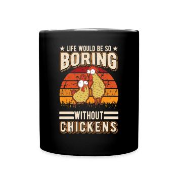 Poulet Élevage de poulet Éleveur de poulet - Mug uni - noir - Devant