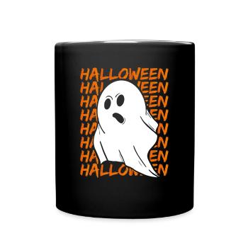 Halloween frightening ghost - Full Colour Mug - black - Front