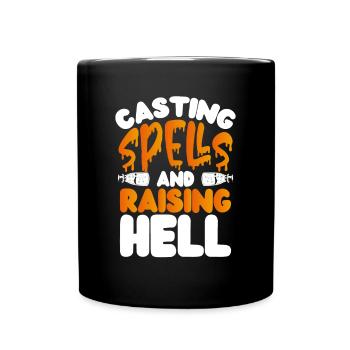 Lancer un sort - Mug uni - noir - Devant
