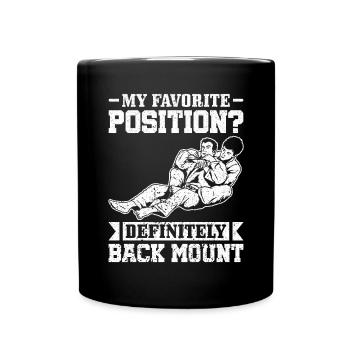 BJJ Brazilian Jiu-Jitsu - Full Colour Mug - black - Front