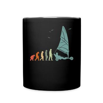 Plage Voile Windracer Land Sailers Land Sailors - Mug uni - noir - Devant