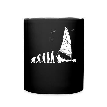 Plage Voile Windracer Land Sailers Land Sailors - Mug uni - noir - Devant