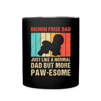 Bichon Frisé Propriétaire Chiens Cadeau - Mug uni - noir - Devant