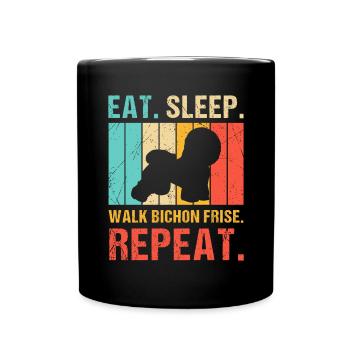 Bichon Frisé Propriétaire Chiens Cadeau - Mug uni - noir - Devant