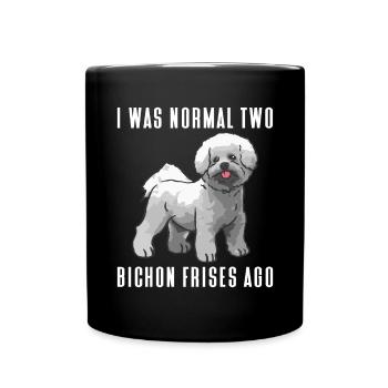 Bichon Frisé Propriétaire Chiens Cadeau - Mug uni - noir - Devant