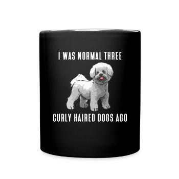 Bichon Frisé Propriétaire Chiens Cadeau - Mug uni - noir - Devant