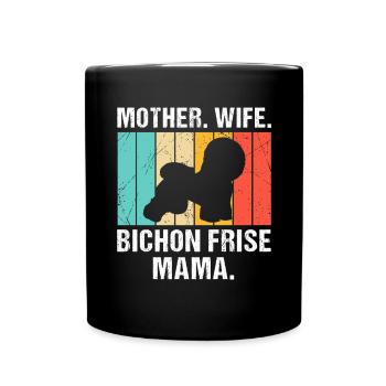 Bichon Frisé Propriétaire Chiens Cadeau - Mug uni - noir - Devant