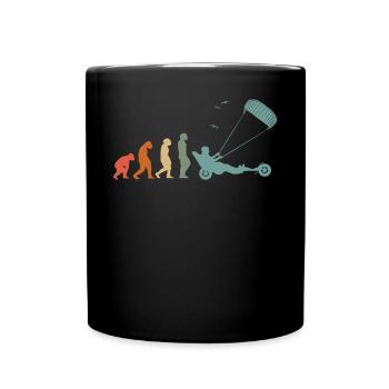 Strand-Kite Windracer Land-Kite Kite-Strandsegler - Tasse einfarbig - Schwarz - Vorne