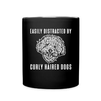 Bichon Frisé Propriétaire Chiens Cadeau - Mug uni - noir - Devant