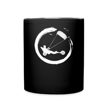 Strand-Kite Windracer Land-Kite Kite-Strandsegler - Tasse einfarbig - Schwarz - Vorne