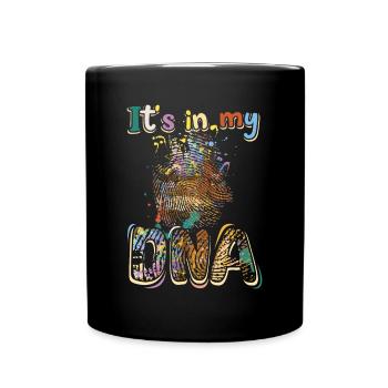 Painting It's in my DNA art - Full Colour Mug - black - Front