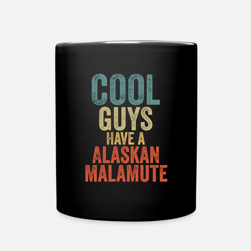 Les Cool Guys ont un malamute d’Alaska - Mug uni - noir