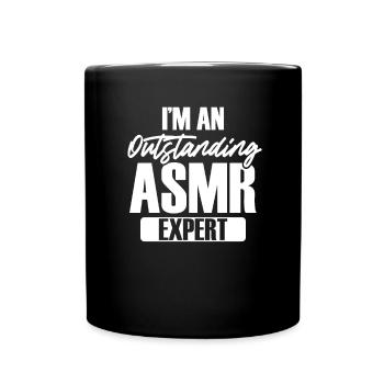 Reaktionstherapie ASMR Experte - Tasse einfarbig - Schwarz - Vorne