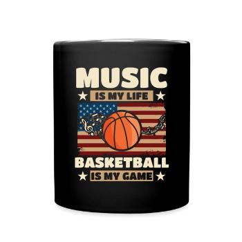 Joueur musicalement patriotique Amateur de musique - Mug uni - noir - Devant