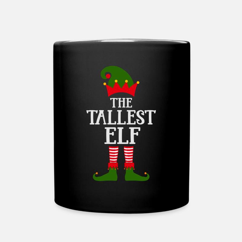 Die größte Elfe Norwegermuster - Tasse einfarbig - Schwarz
