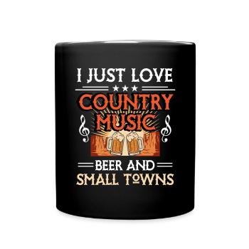 Folk Songs Beer Country Music - Full Colour Mug - black - Front