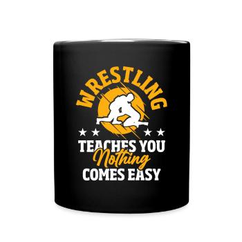 Lutte Combat de lutte - Mug uni - noir - Devant