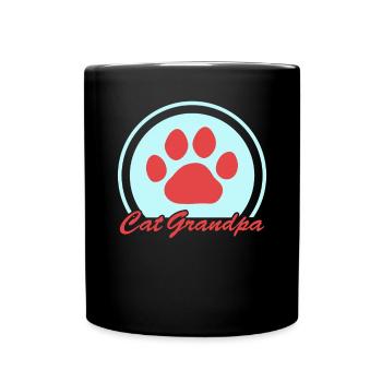 Cats Grandpa Cat Owner Cat Daddy Gift - Full Colour Mug - black - Front