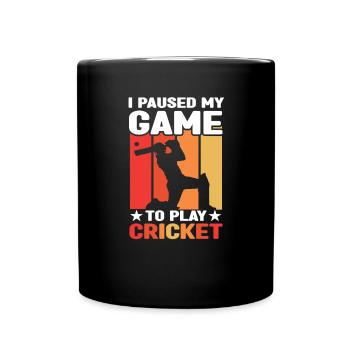 Lanceur de cricket - Mug uni - noir - Devant