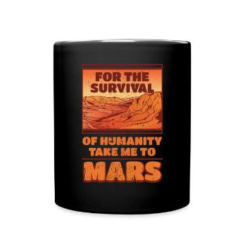 Astrologers Mars Space Enthusiasts Science - Full Colour Mug - black - Front