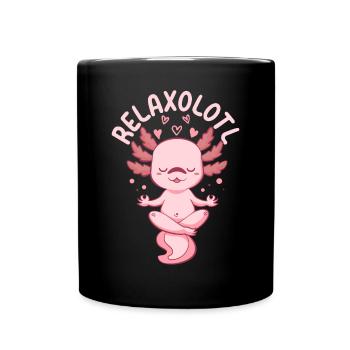 Axolot Lover Funny Axolot - Relaxolotl Axolot - Tasse einfarbig - Schwarz - Vorne