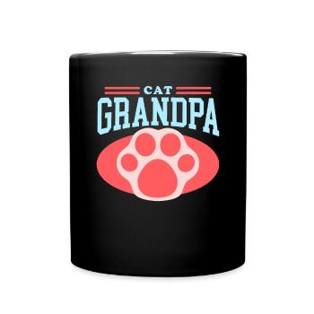 Chats Grand-père chat Propriétaire Cadeau - Mug uni - noir - Devant
