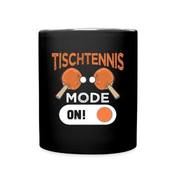 Tischtennis Mode On Tischtennisspieler - Tasse einfarbig - Schwarz - Vorne