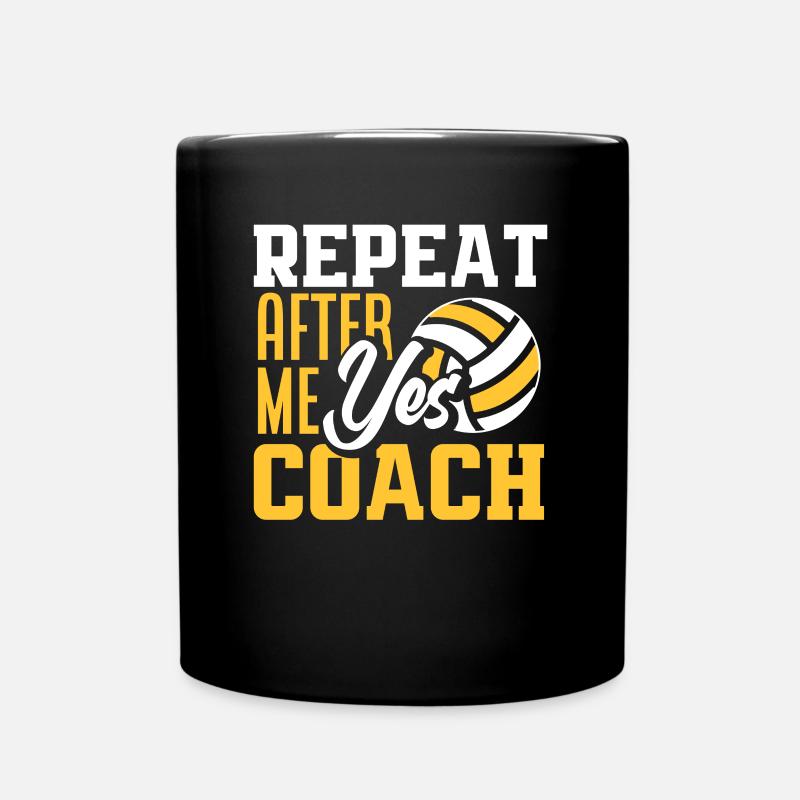 Lustiges Volleyball Trainer Geschenk - Tasse einfarbig - Schwarz